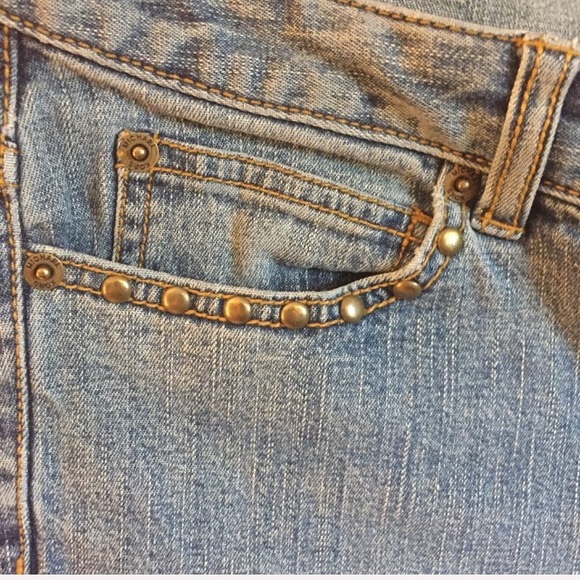 Michael Kors Jeans with Gold Studs Sz 6 - Picture 4 of 8